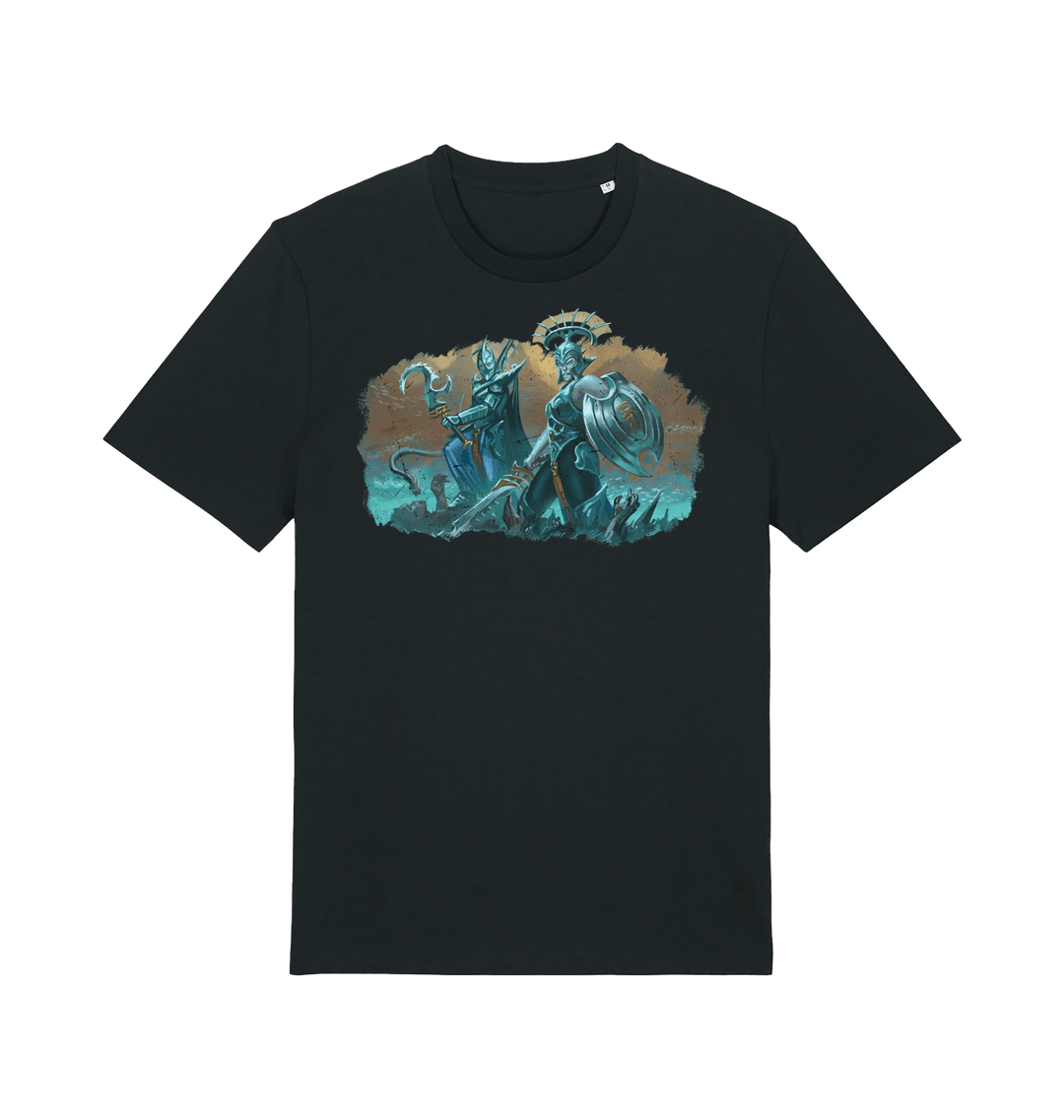 Black Printed T-shirt Front